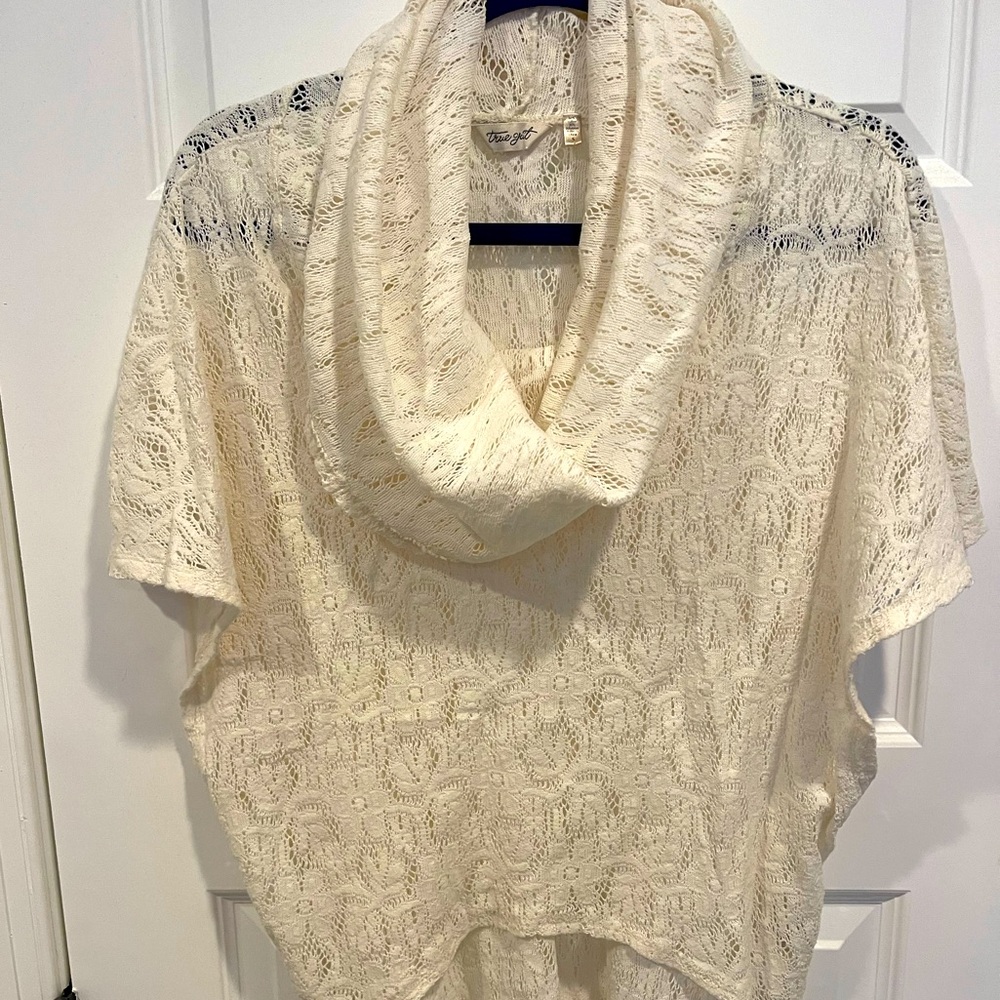 Cowl Neck Dolman Sleeve Top